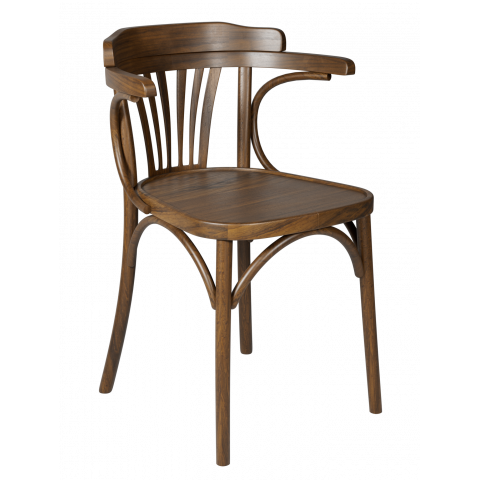 Венский стул Роза цвет орех 313 с подлокотниками