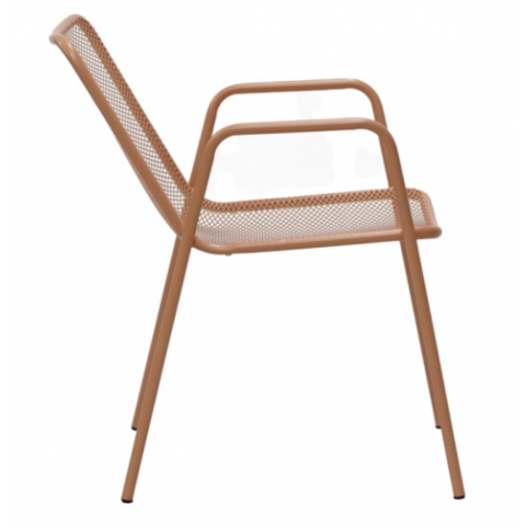 Металлический стул Зевс темно-коралловый