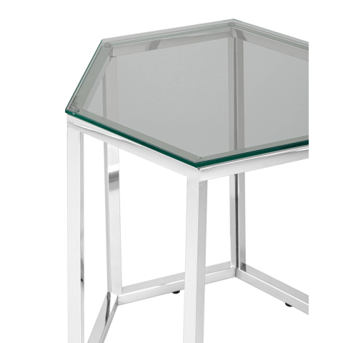 Журнальный стол ГЕКС серебро