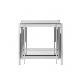 Журнальный столик 55*55 ГЭТСБИ серебро