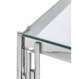 Журнальный столик 55*55 ГЭТСБИ серебро