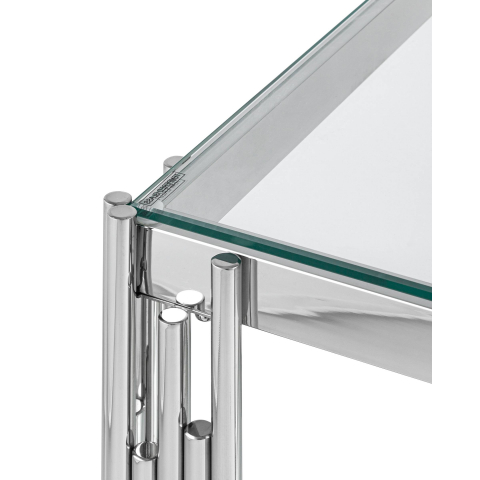 Журнальный столик 55*55 ГЭТСБИ серебро