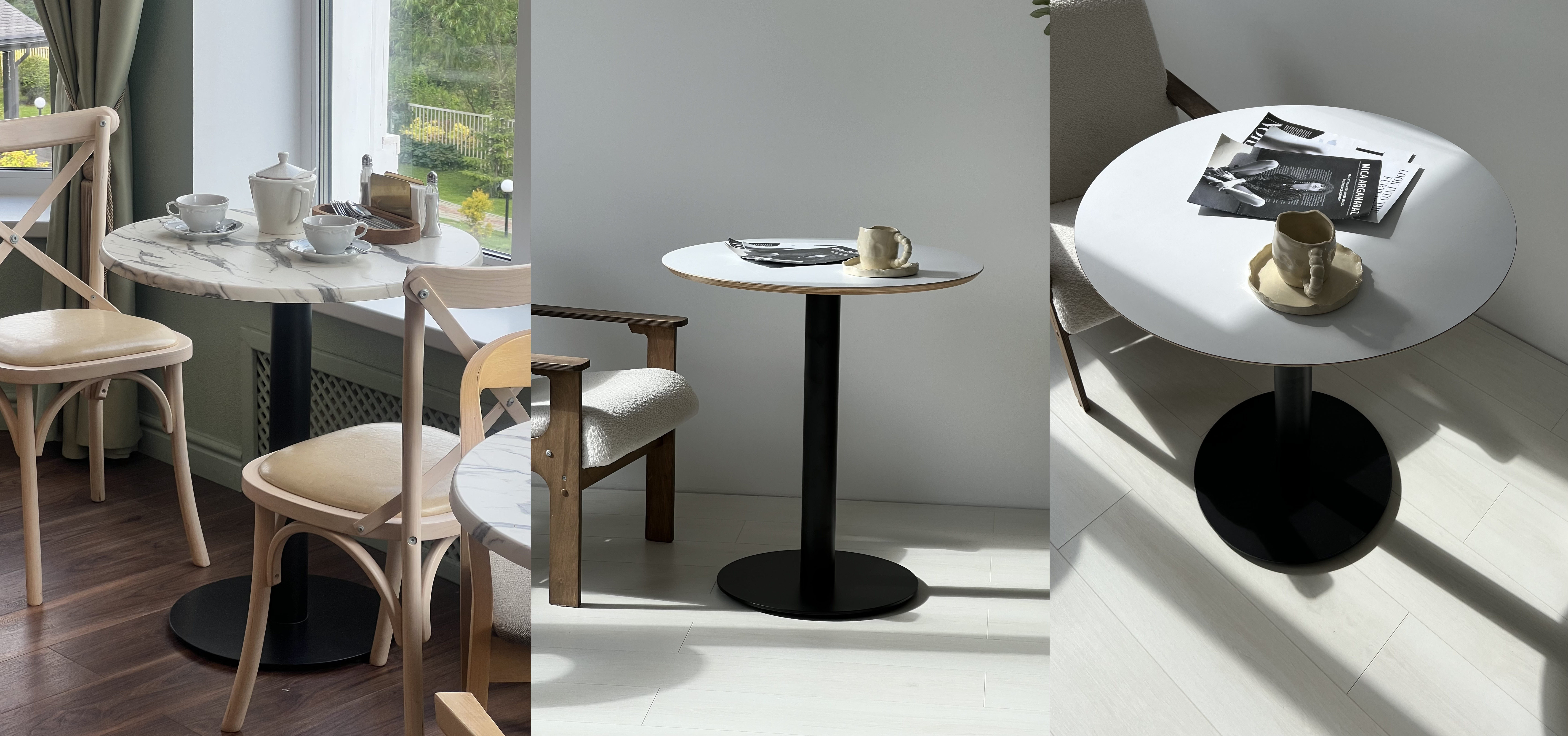 Подстолье Невада круглое Подстолье Невада круг крупным планом: диск с порошковой окраской и металлическая колонна