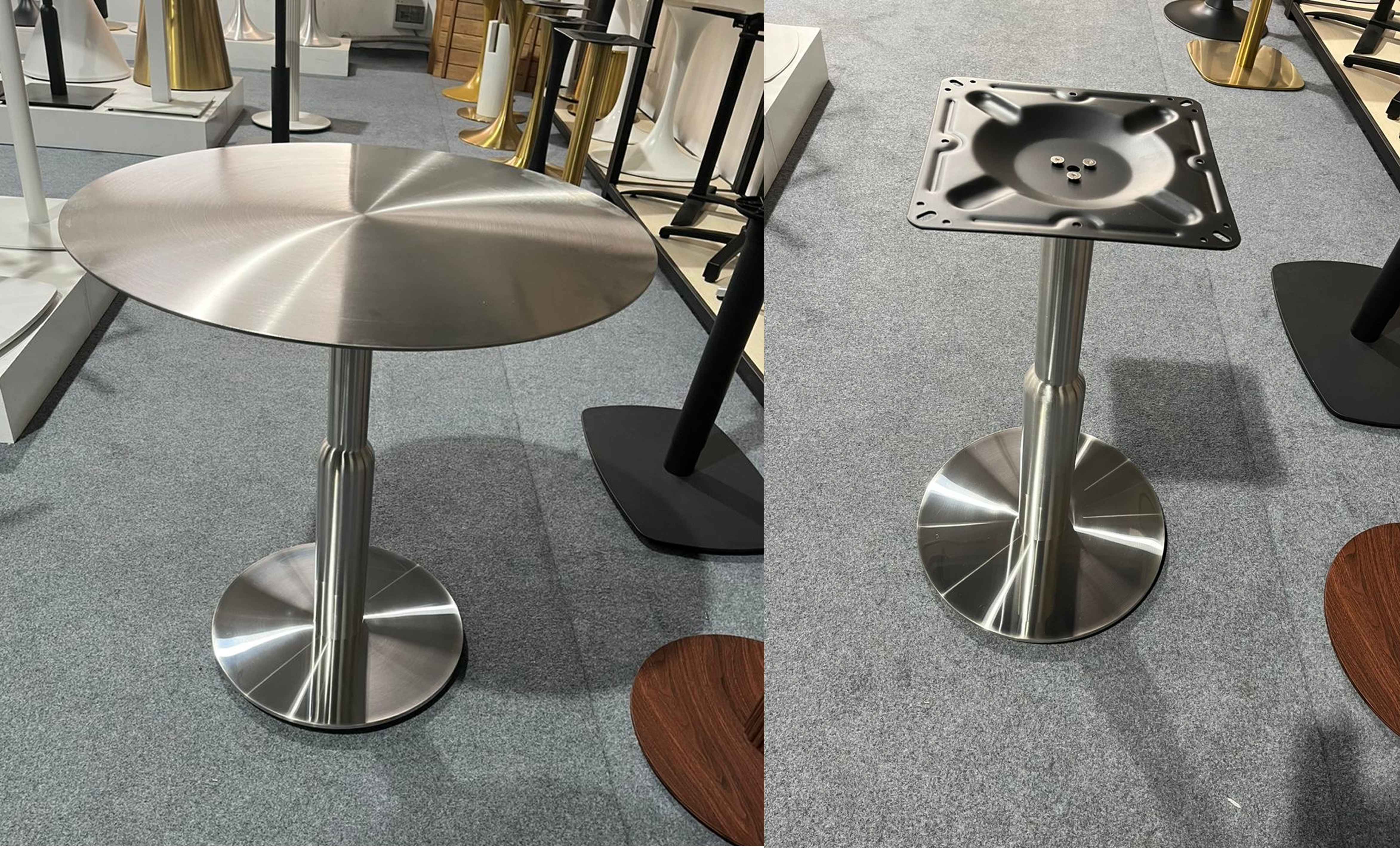 Подстолье Стелла Подстолье из нержавеющей стали круглого цвета